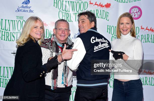 Actors Jennifer Runyon Corman, Willie Ames, Scott Baio and Josie Davis attend the 88th annual Hollywood Christmas Parade on December 01, 2019 in...