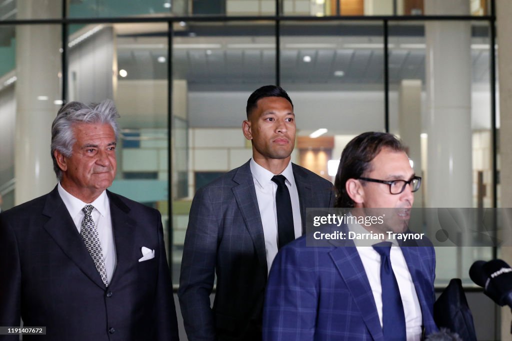 Israel Folau Mediation Meeting With Rugby Australia