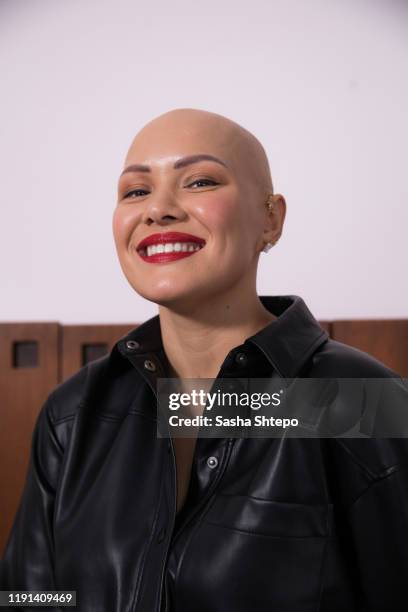 strong and beautiful - hair loss in woman stock pictures, royalty-free photos & images