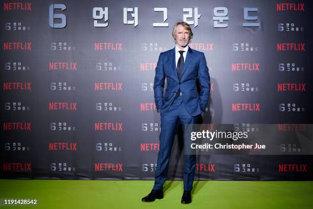 Michael Bay attends the world premiere of Netflix's '6 Underground' at Dongdaemun Design Plaza on December 02, 2019 in Seoul, South Korea.