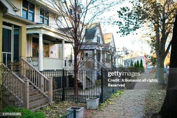 chicago homes - cook county illinois stock-fotos und bilder