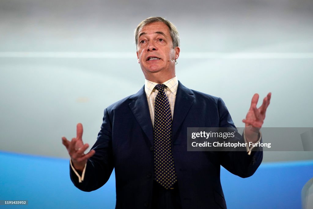 Nigel Farage Campaigns For The Brexit Party In North Wales