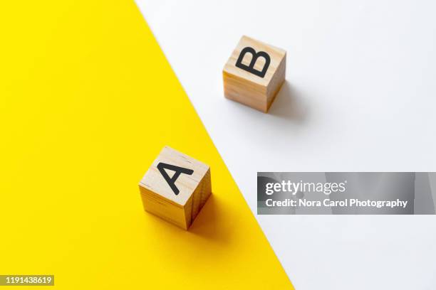 plan a and b - b stock pictures, royalty-free photos & images