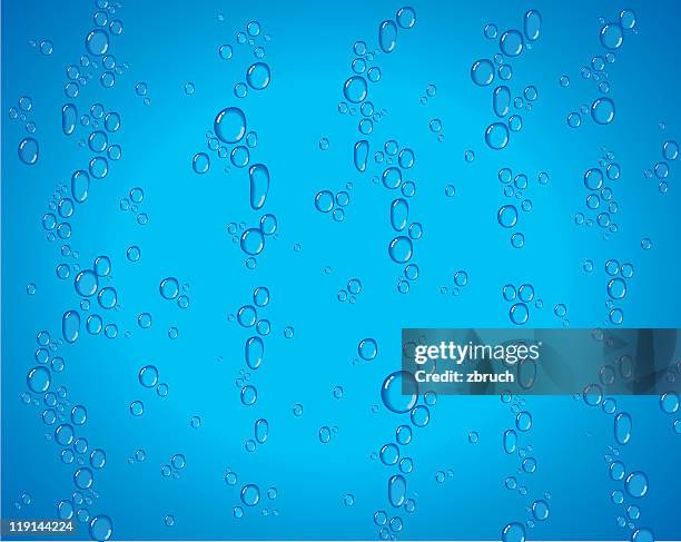 droplets - glass shower stock illustrations