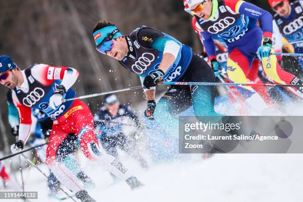 Adrien Backscheider of France competes during the FIS Nordic World Cup Men's and Women's Cross Country Classic Mass Start on January 3, 2020 in Val...