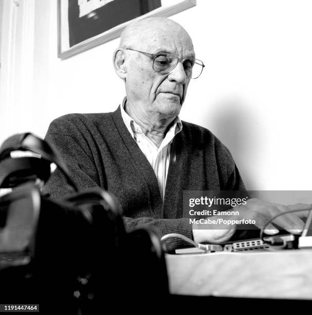 Arthur Miller , American playwright, circa July 2003. Miller was one of the best-known playwrights of the 20th century. Some of his notable works...