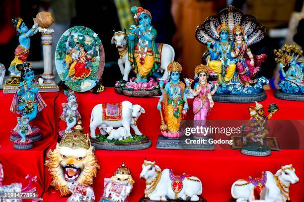 Janmashtami festival at Bhaktivedanta Manor, Watford, U.K. Religious statues.