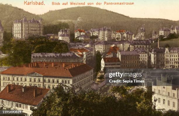 Buildings in Karlovy Vary Karlovy Vary Region, Karlsbad, Westend, Czech Republic.