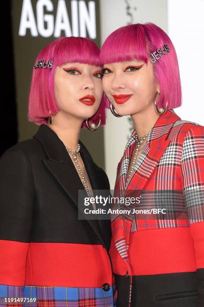 Ami and Aya Suzuki attend The Fashion Awards 2019 held at Royal Albert Hall on December 02, 2019 in London, England.