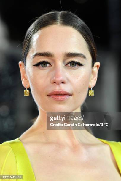 Emilia Clarke arrives at The Fashion Awards 2019 held at Royal Albert Hall on December 02, 2019 in London, England.