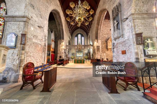 st.mary's cathedral interior, limerick city, ireland - limerick city fotografías e imágenes de stock