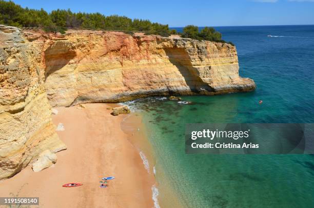 Vale Espinhaso beach, Carvoeiro, Lagos, Algarve.