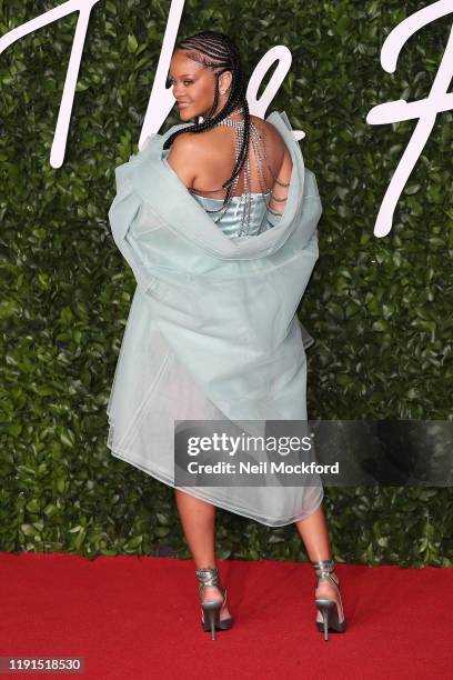 Rihanna arrives at The Fashion Awards 2019 held at Royal Albert Hall on December 02, 2019 in London, England.