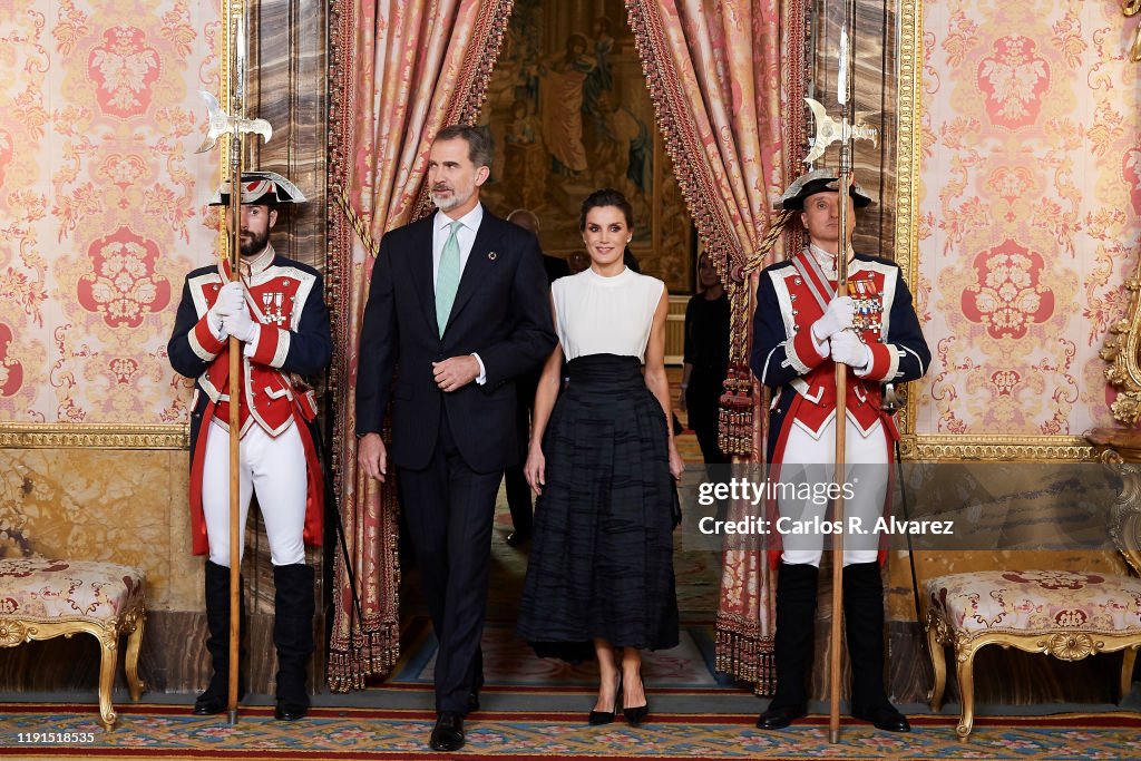 Spanish Royals Receive COP25 Participants At The Royal Palace