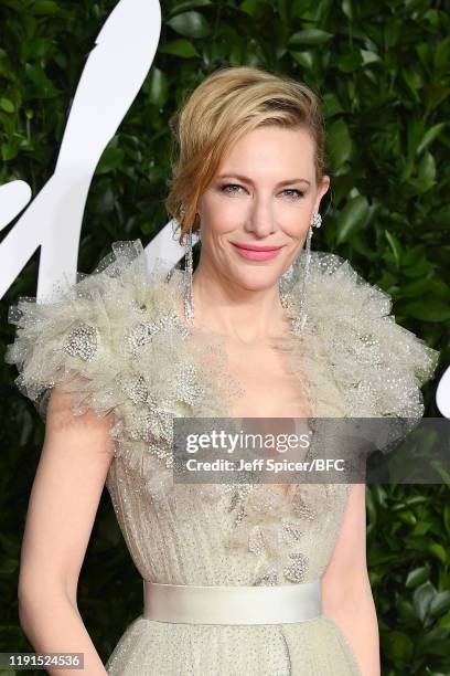 Cate Blanchett arrives at The Fashion Awards 2019 held at Royal Albert Hall on December 02, 2019 in London, England.