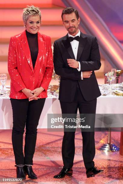 Inka Bause, Florian Silbereisen during the ARD TV show "Das Adventsfest der 100.000 Lichter" on November 30, 2019 in Suhl, Germany.