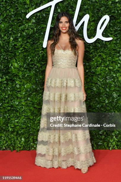 Sara Sampaio arrives at The Fashion Awards 2019 held at Royal Albert Hall on December 02, 2019 in London, England.