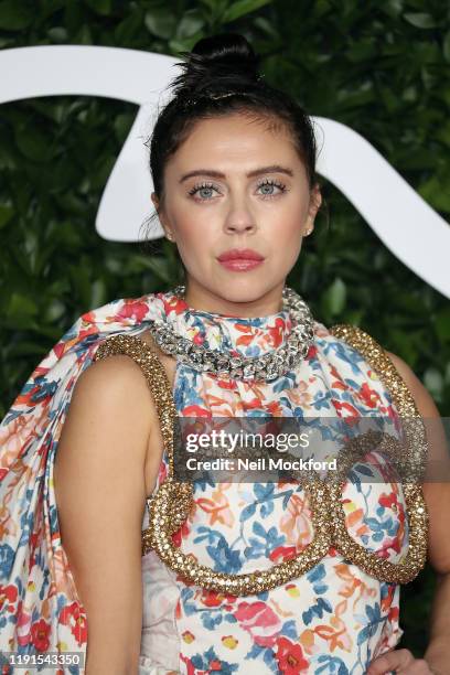 Bel Powley arrives at The Fashion Awards 2019 held at Royal Albert Hall on December 02, 2019 in London, England.