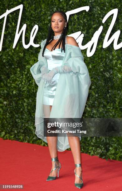 Rihanna attends The Fashion Awards 2019 at the Royal Albert Hall on December 02, 2019 in London, England.