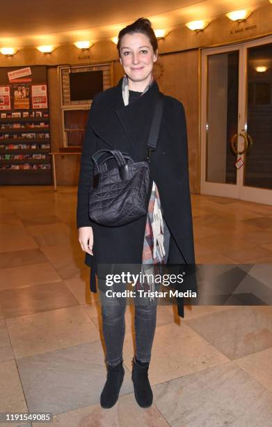 Alexandra Maria Lara during the "Skylight' theater premiere at Schiller Theater on December 1, 2019 in Berlin, Germany.