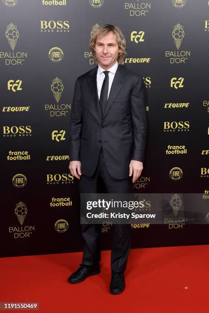 Pavel Nedved walks the red carpet during the Ballon D'Or Ceremony at Theatre Du Chatelet on December 02, 2019 in Paris, France.