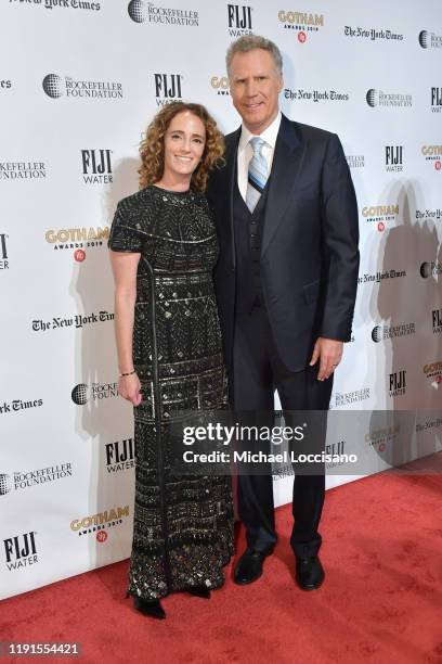 Jessica Elbaum and Will Ferrell attend the 2019 IFP Gotham Awards at Cipriani Wall Street on December 02, 2019 in New York City.