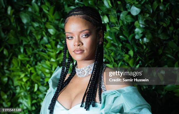 Rihanna arrives at The Fashion Awards 2019 held at Royal Albert Hall on December 02, 2019 in London, England.