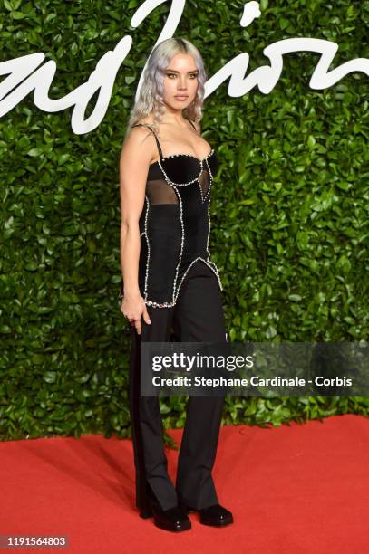 Guest arrives at The Fashion Awards 2019 held at Royal Albert Hall on December 02, 2019 in London, England.