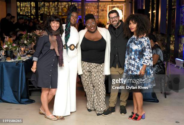 Lisa Leone, Loni Johnson, Nia Drummond, Jose Parla and Dejha Carrington attend as National Foundation hosts a private dinner in The Jewel Box in...