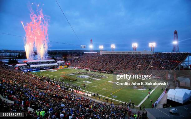 General view of McMahon Stadium before the 107th Grey Cup between the Hamilton Tiger-Cats and Winnipeg Blue Bombers on November 24, 2019 in Calgary,...