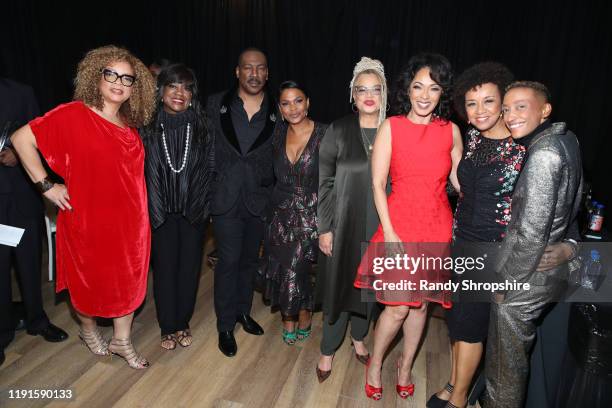Ruth E. Carter, Chaz Ebert, Eddie Murphy, Nia Long, Kasi Lemmons, Debra Martin Chase, Cheryl Boone Isaacs, and Justice Singleton attend the...