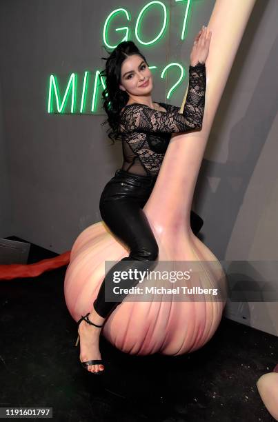 Actress Ariel Winter attends the VIP opening night for the Dumpling & Associates pop-up art exhibition at ROW DTLA on December 02, 2019 in Los...