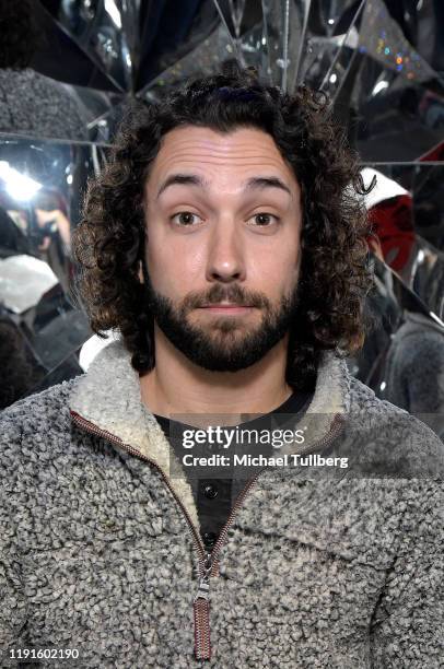 Alexander Morales attends the VIP opening night for the Dumpling & Associates pop-up art exhibition at ROW DTLA on December 02, 2019 in Los Angeles,...