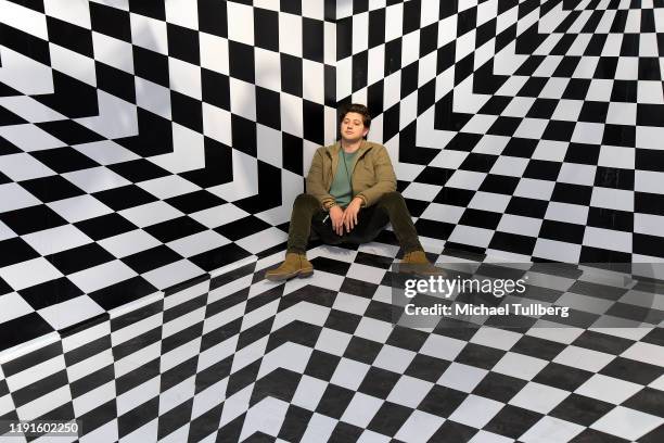 Chris Galya attends the VIP opening night for the Dumpling & Associates pop-up art exhibition at ROW DTLA on December 02, 2019 in Los Angeles,...