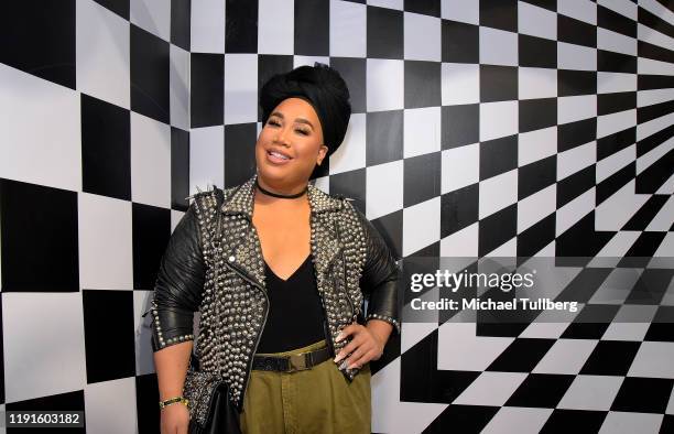 YouTube personality Patrick Starrr attends the VIP opening night for the Dumpling & Associates pop-up art exhibition at ROW DTLA on December 02, 2019...