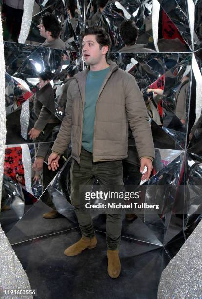 Chris Galya attends the VIP opening night for the Dumpling & Associates pop-up art exhibition at ROW DTLA on December 02, 2019 in Los Angeles,...