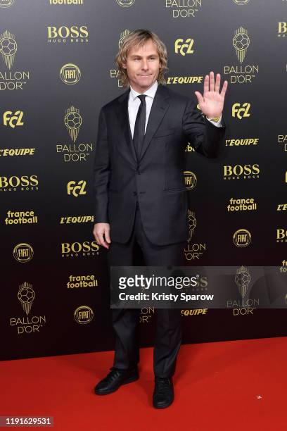 Pavel Nedved poses on the red carpet during the Ballon D'Or Ceremony at Theatre Du Chatelet on December 02, 2019 in Paris, France.