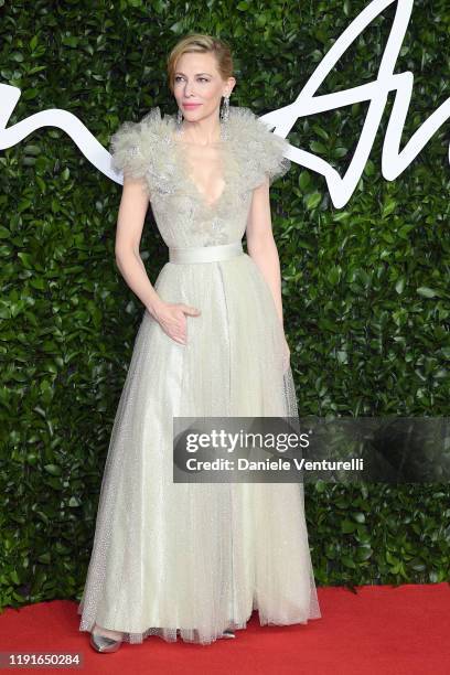 Cate Blanchett arrives at The Fashion Awards 2019 held at Royal Albert Hall on December 02, 2019 in London, England.