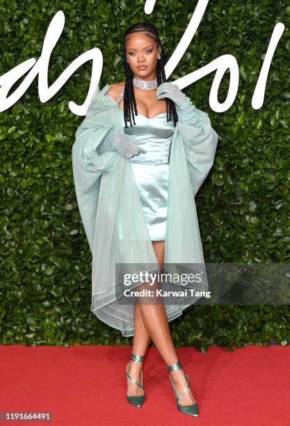 Rihanna attends The Fashion Awards 2019 at the Royal Albert Hall on December 02, 2019 in London, England.