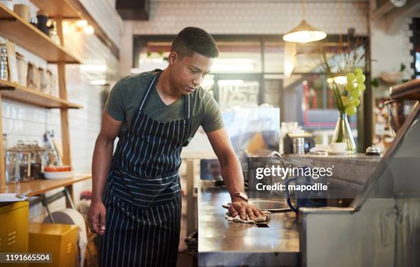 because you can't work in a messy place - restaurant cleaning stock pictures, royalty-free photos & images