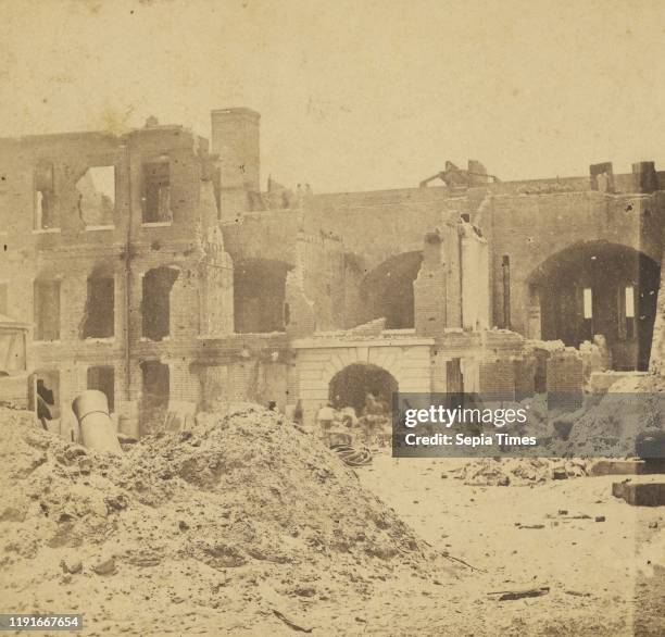 Interior View of Fort Sumter, at Charleston, S.C., S.D. Quinby & Company, April 14 Albumen silver print