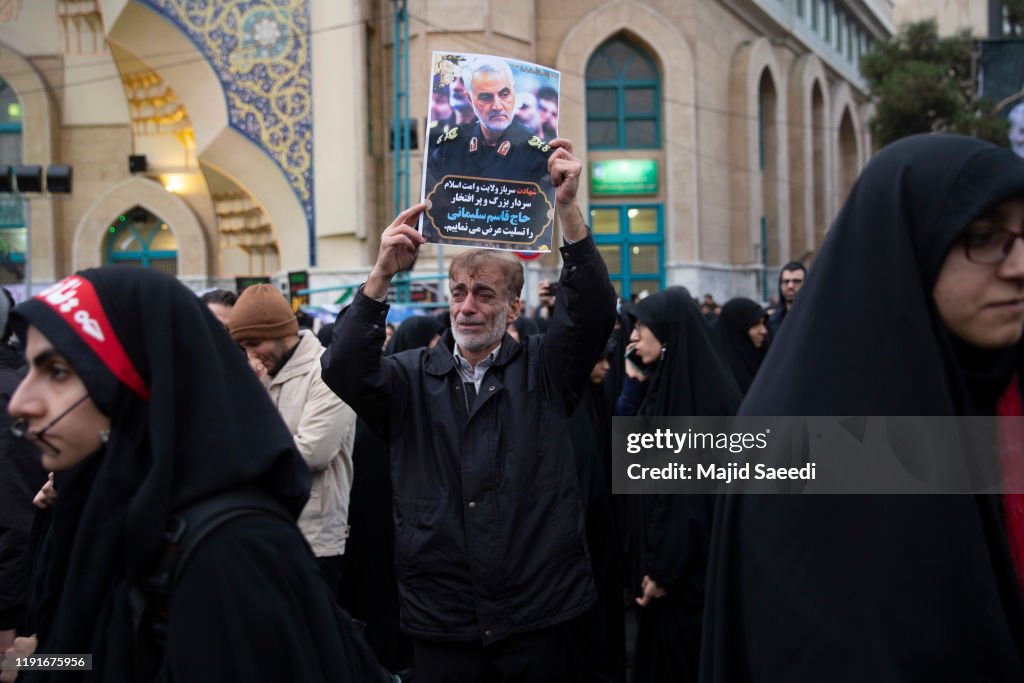 Protesters Decry Killing Of Iranian General Qasem Souleimani