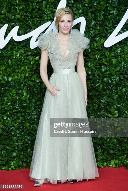 Cate Blanchett arrives at The Fashion Awards 2019 held at Royal Albert Hall on December 02, 2019 in London, England.