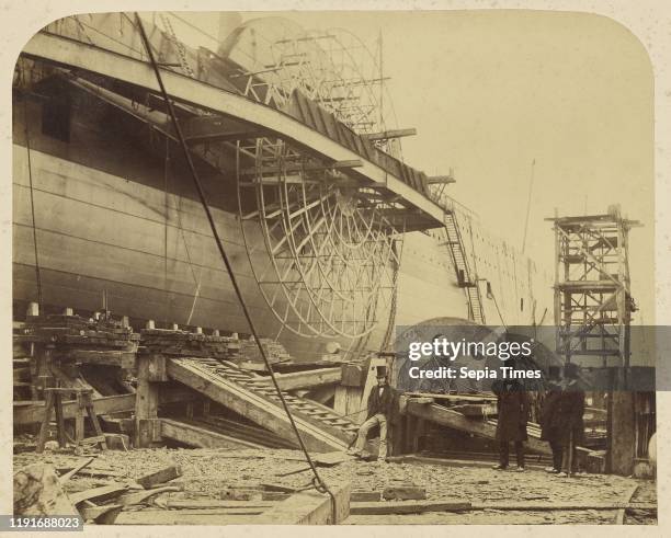 The Steamship The Great Eastern being built in the docks at Millwall, Robert Howlett , November 30 Albumen silver print, 20.8 x 26.2 cm