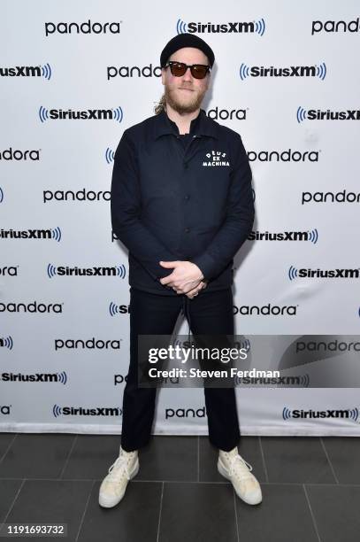Allen Stone visits SiriusXM Studios on December 03, 2019 in New York City.