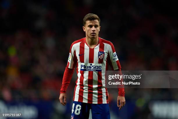 German Valera of Atletico Madrid during the Liga match between Club Atletico de Madrid and Levante UD at Wanda Metropolitano on January 4, 2020 in...