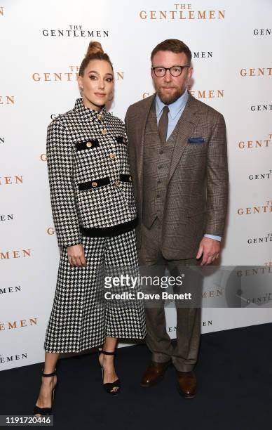 Jacqui Ainsley and Guy Ritchie attend a special screening of "The Gentlemen" at The Curzon Mayfair on December 03, 2019 in London, England.