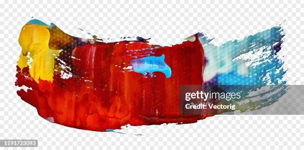 abstract grunge brush - paint mixing stock illustrations