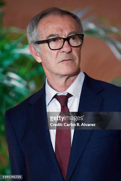 Spanish Minister of Culture and Sport Jose Guirao attends 'Western Flag' inauguration at the Thyssen-Bornemisza museum on December 03, 2019 in...