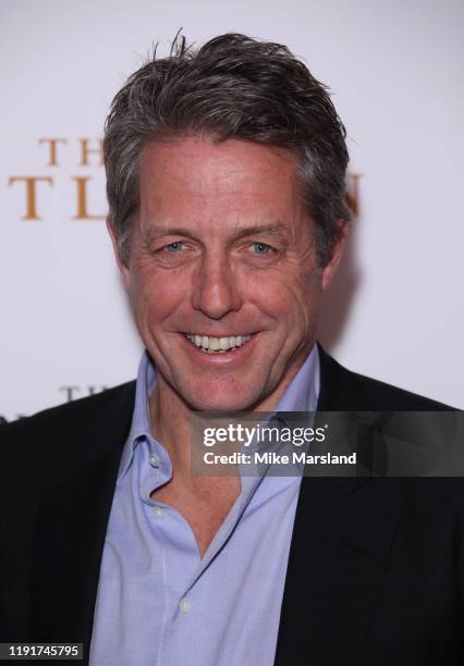 Hugh Grant attends "The Gentleman" Special Screening at The Curzon Mayfair on December 03, 2019 in London, England.